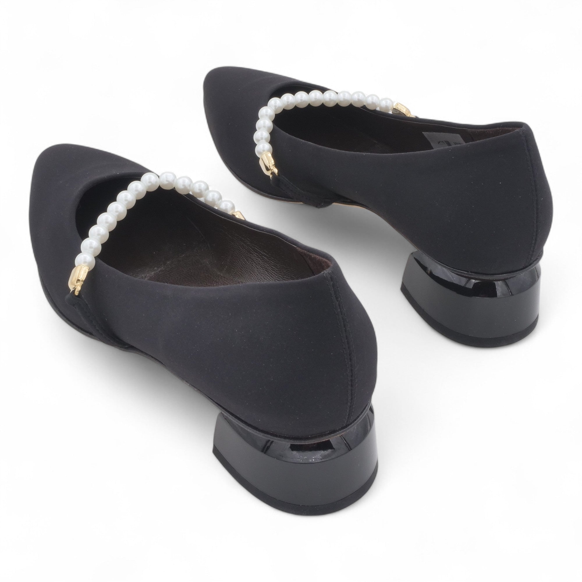 '- ["Artigianato","Donna","D\u00e9collet\u00e9","Eva Picci","Scarpe","Tacco"] - Décolleté Da Donna Eva Picci 32181 Nero Perle Décolleté - Lupis SRL