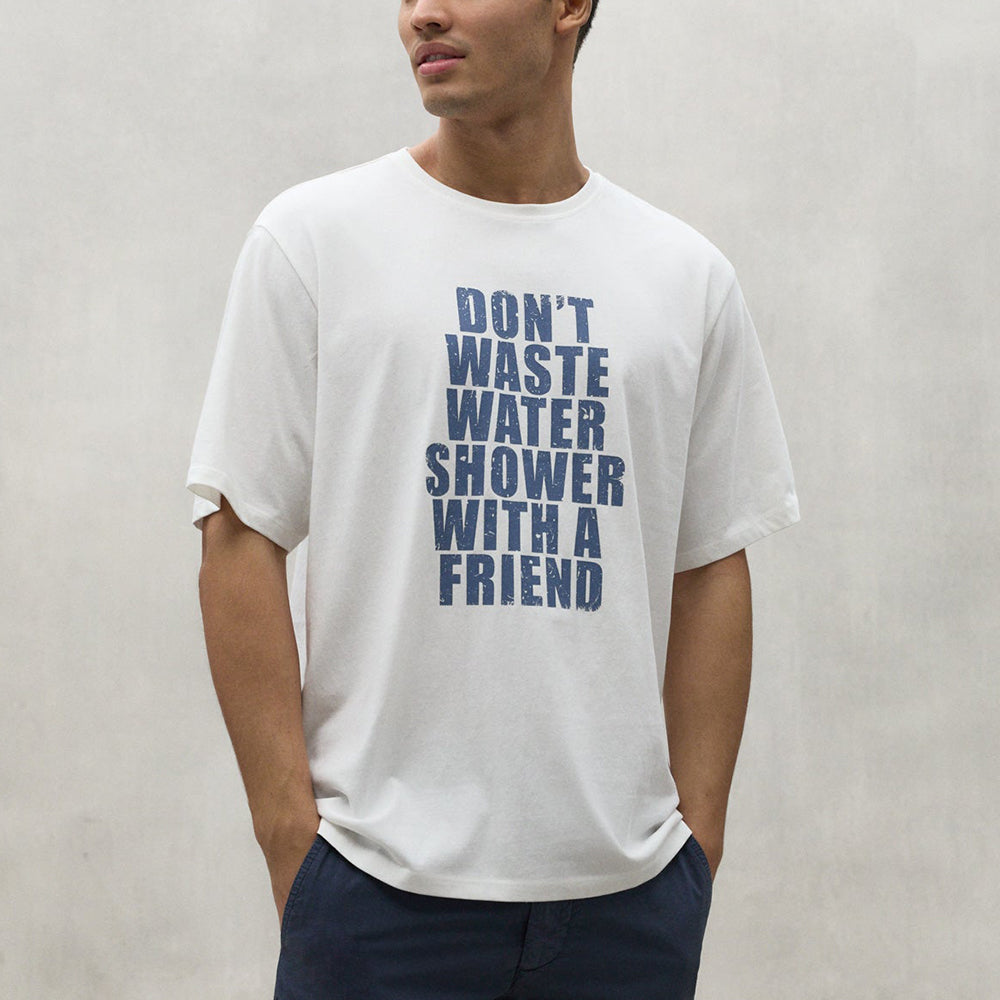 '- ["Abbigliamento","Ecoalf","T-Shirt","Uomo"] - Ecoalf Wastealf T-Shirt Man White - Lupis SRL