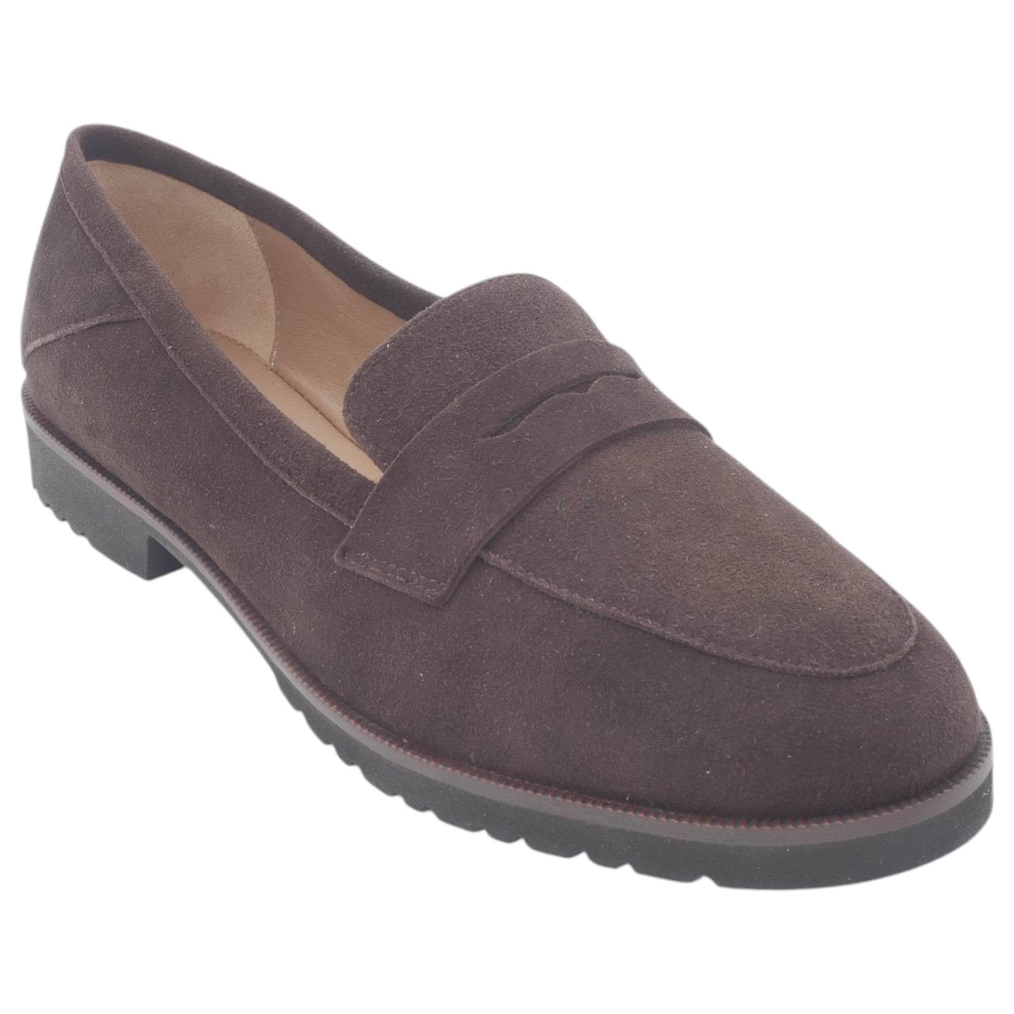 '- ["Artigianato","Donna","Etienne","Mocassini","Nuovo","Scarpe"] - Etienne 602S Mocassino Camoscio Marrone TDM - Lupis SRL