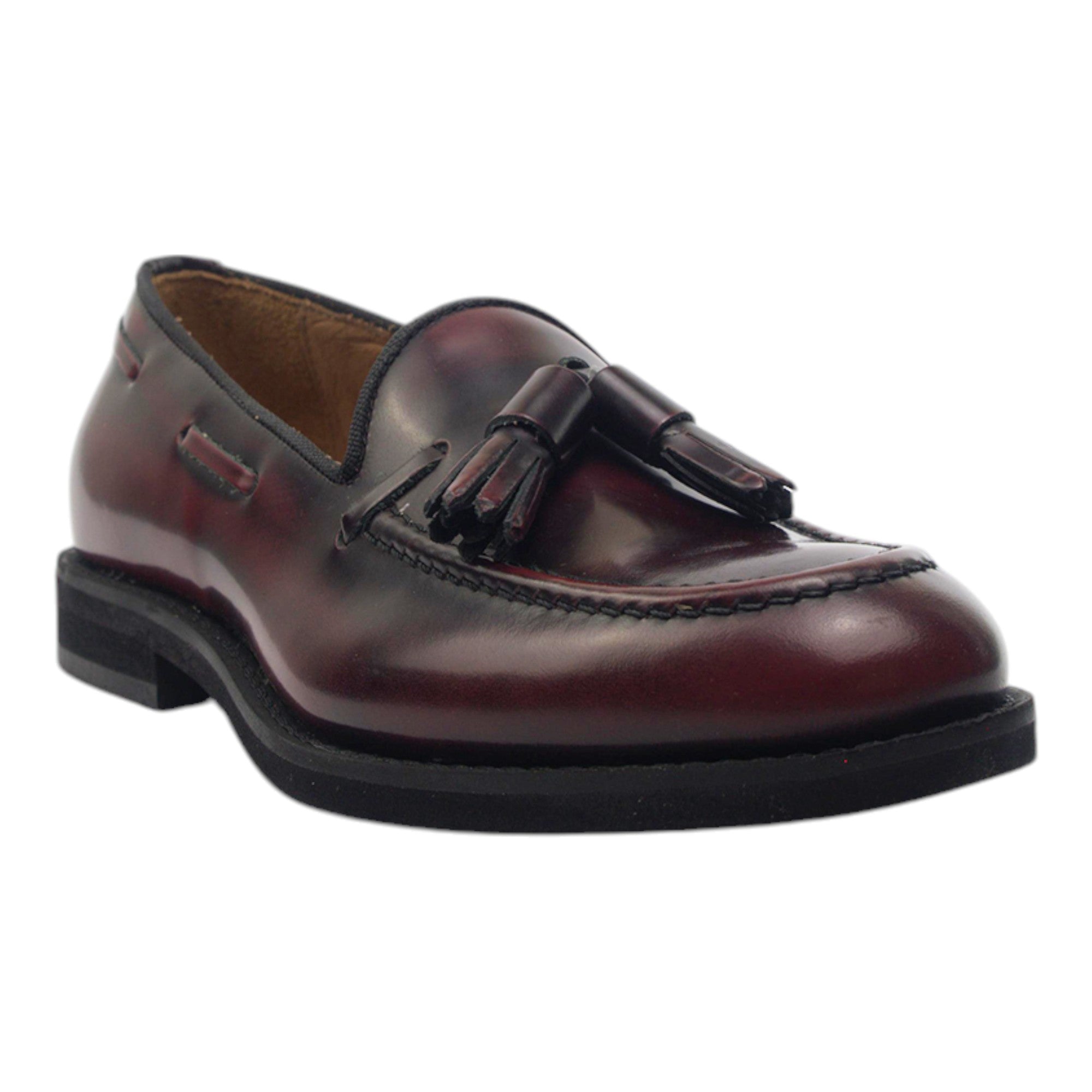 '- ["Artigianato","Donna","Eva Picci","Mocassini","Scarpe"] - Mocassini Da Donna Eva Picci 0413 VI Abras Bordò Clip Nero Mocassino - Lupis SRL