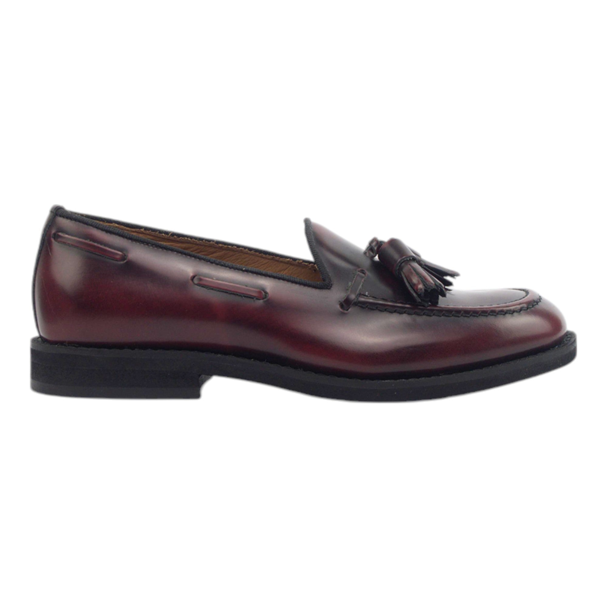 '- ["Artigianato","Donna","Eva Picci","Mocassini","Scarpe"] - Mocassini Da Donna Eva Picci 0413 VI Abras Bordò Clip Nero Mocassino - Lupis SRL