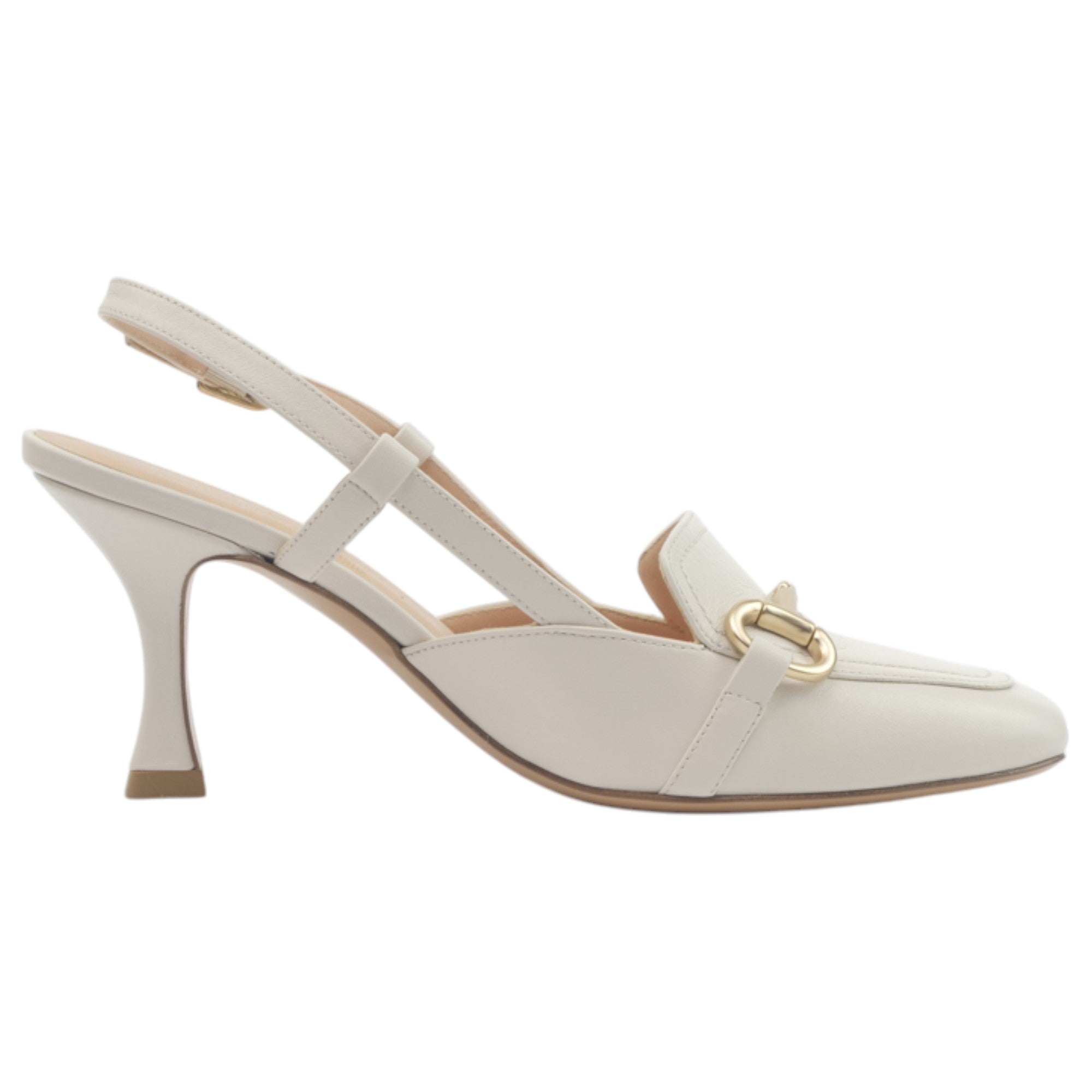 '- ["Artigianato","Donna","Eva Picci","Scarpe","Slingback","Tacco","Ultima Taglia"] - Slingback Da Donna Eva Picci 1308 Avorio Slingback - Lupis SRL