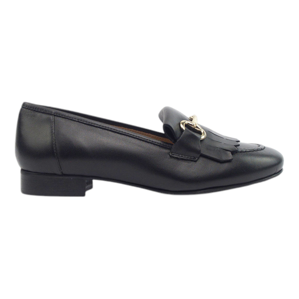 '- ["Artigianato","Donna","Eva Picci","Mocassini","Scarpe"] - Mocassini Da Donna Eva Picci 1430 Pelle Nero - Lupis SRL