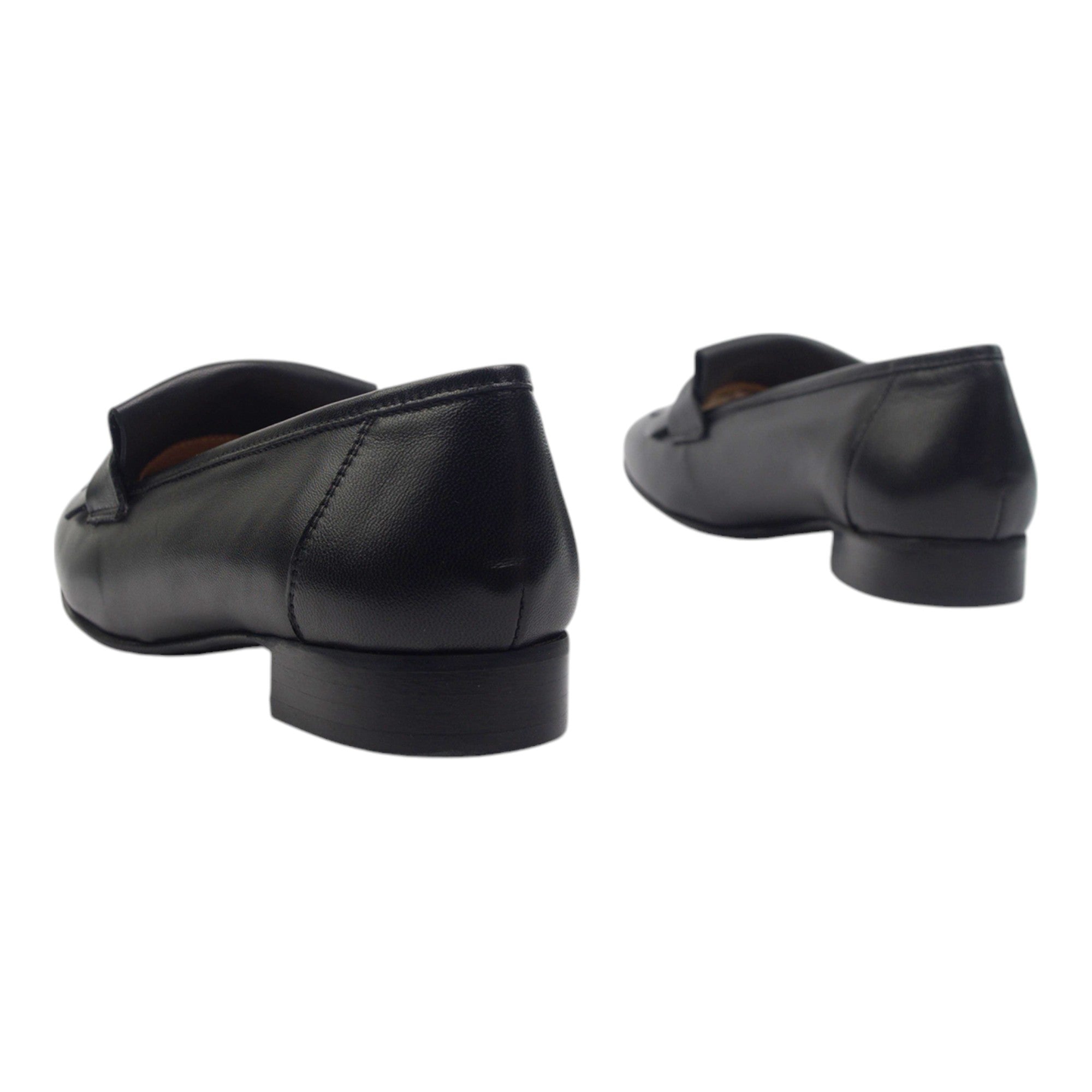 '- ["Artigianato","Donna","Eva Picci","Mocassini","Scarpe"] - Mocassini Da Donna Eva Picci 1430 Pelle Nero - Lupis SRL