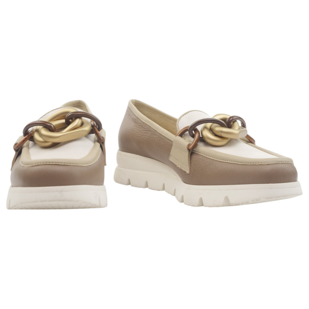 '- ["Artigianato","Donna","Eva Picci","Mocassini","Scarpe","Ultima Taglia"] - Mocassini Da Donna Eva Picci 40201 Fango Avorio Mocassino - Lupis SRL