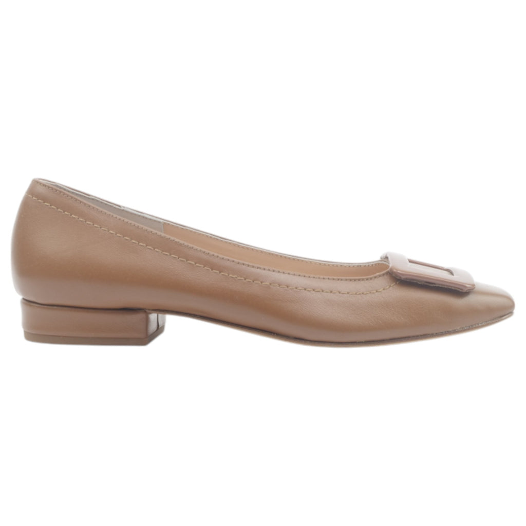 '- ["Artigianato","Donna","D\u00e9collet\u00e9","Eva Picci","Scarpe","Tacco"] - Décolleté Da Donna Eva Picci 5000 Cuoio Décolleté Fibbia - Lupis SRL