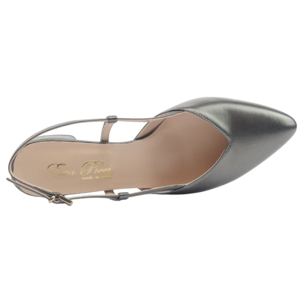 '- ["Artigianato","Donna","Eva Picci","Scarpe","Slingback"] - Sandali con Tacco Da Donna Eva Picci Safira Canna di Fucile Pelle Cuoio 1198 - Lupis SRL