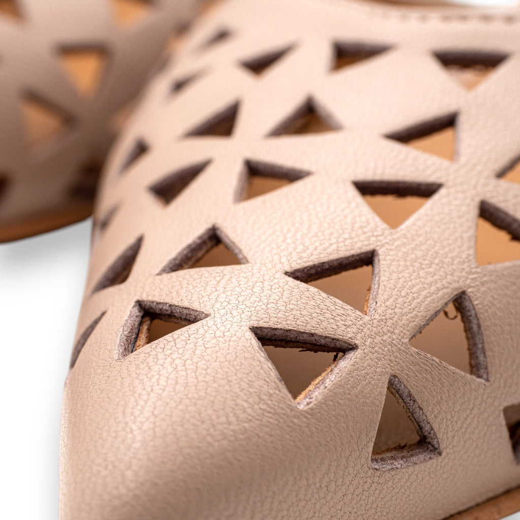 Eva Picci Slingback A Punta Donna Carmen Nappa Taupe