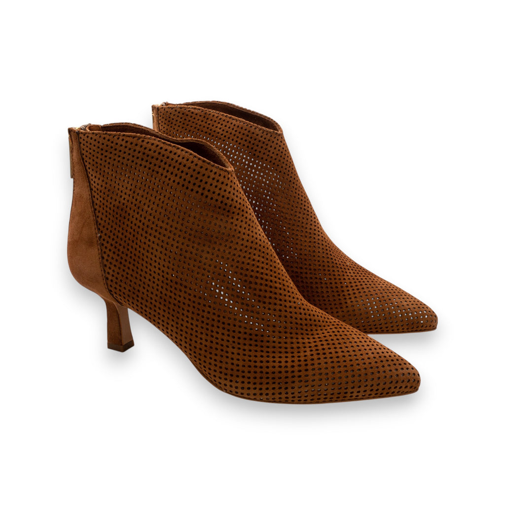 Eva Picci Perforated Ankle Boot Woman Eva Picci Amy Suede Leather