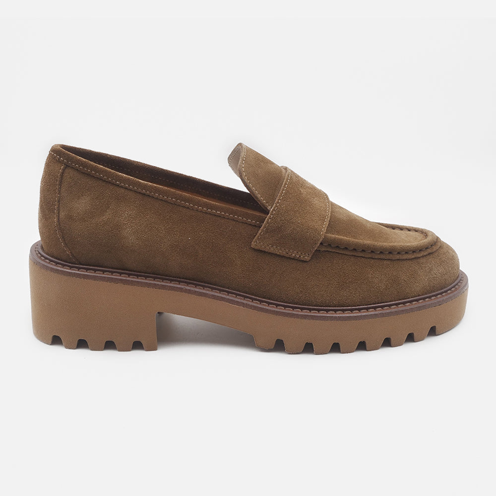 '- ["Artigianato","Donna","Eva Picci","Mocassini","Nuovo","Scarpe"] - Mocassini Da Donna Eva Picci Camoscio Brandy 5020 - Lupis SRL