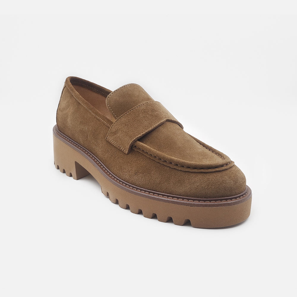 '- ["Artigianato","Donna","Eva Picci","Mocassini","Nuovo","Scarpe"] - Mocassini Da Donna Eva Picci Camoscio Brandy 5020 - Lupis SRL