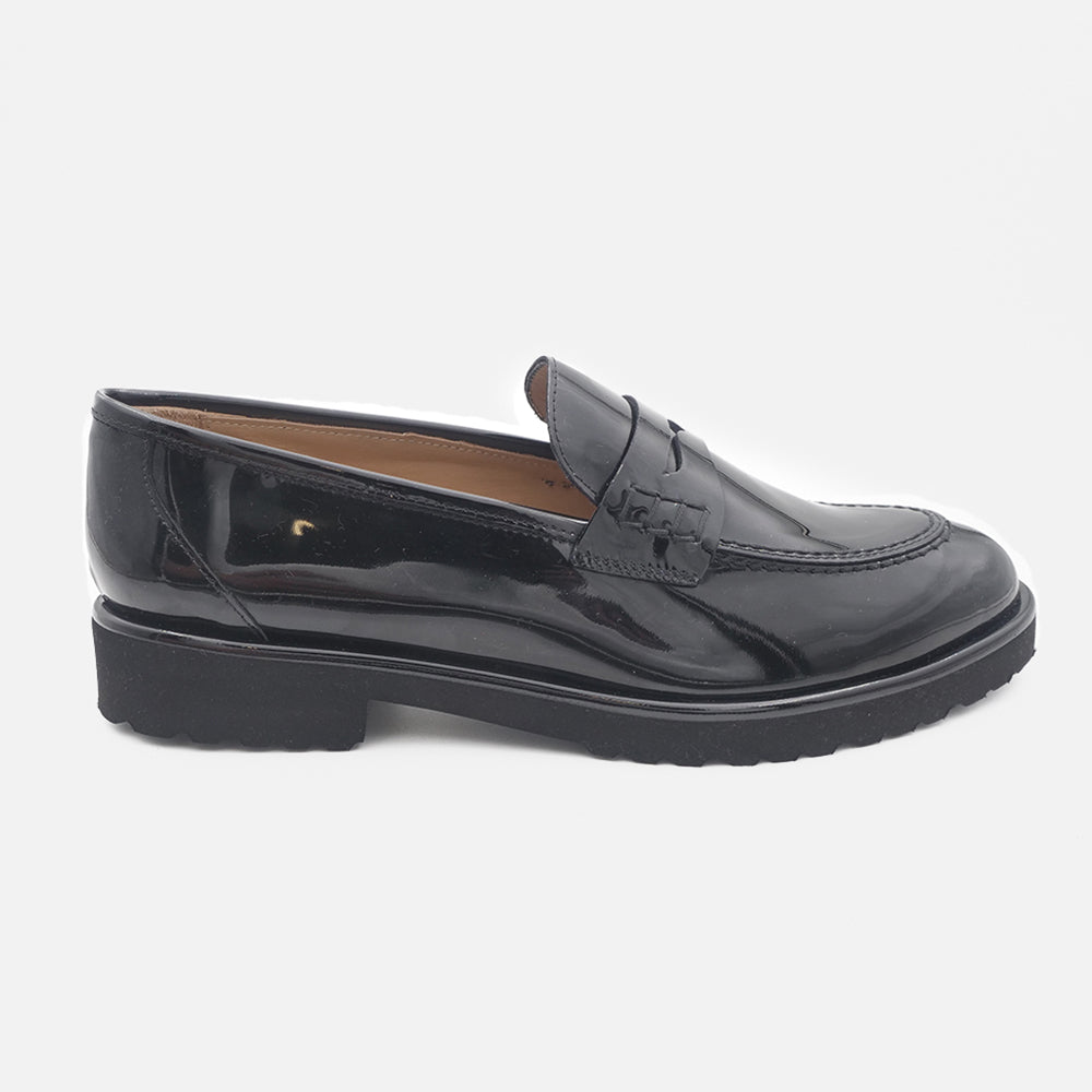 '- ["Artigianato","Donna","Eva Picci","Mocassini","Nuovo","Scarpe"] - Mocassini Da Donna Eva Picci XL Vernice Nero 1803 - Lupis SRL