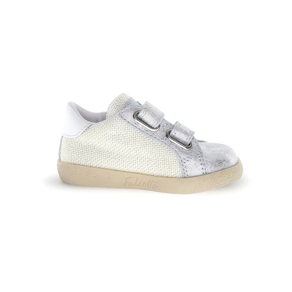 Falcotto Kids' Sneaker Alnoite 2 Vl Canvas Glitter White 2019043-27-1Q24