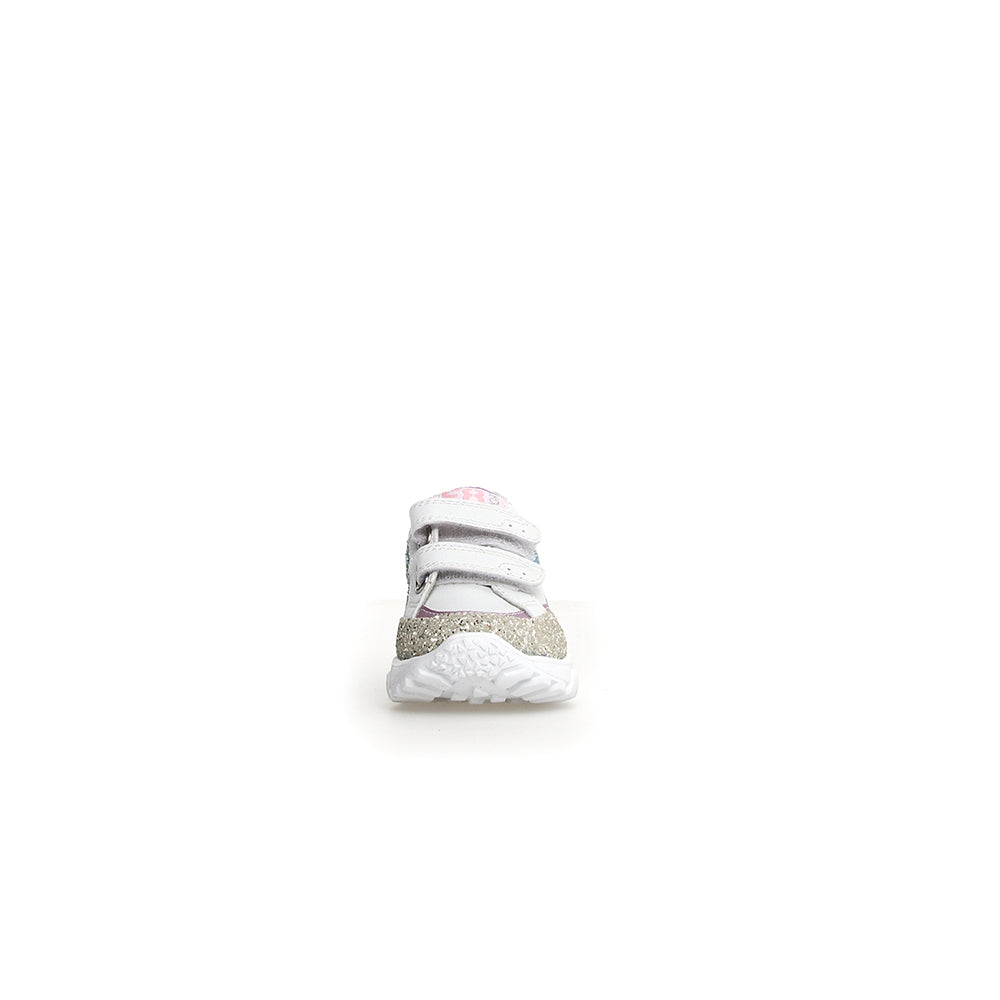 '- ["Falcotto","Kids","Nuovo","Scarpe","Scarpe sportive","Sneakers","Toddler"] - Falcotto Anakin Vl Calf Glitter Silver White Lilac - Lupis SRL