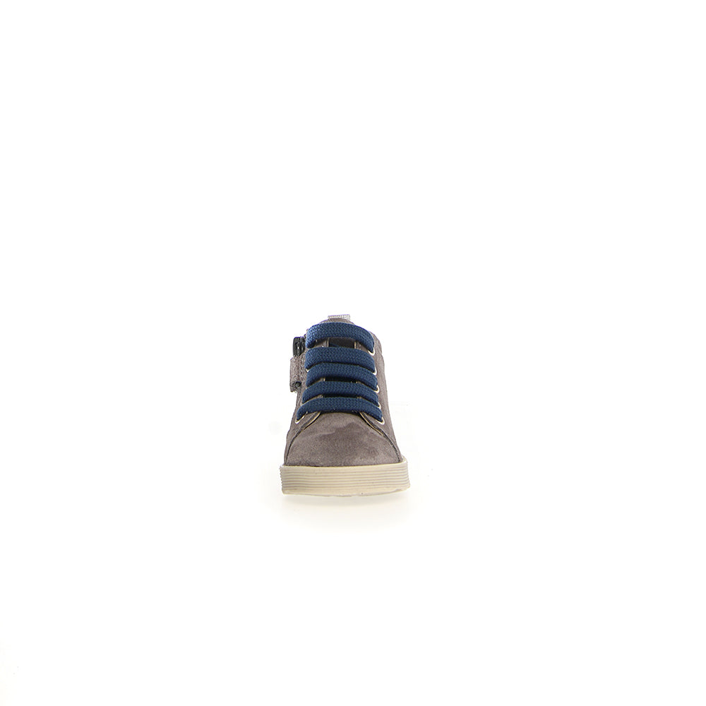 '- ["Falcotto","Kids","Nuovo","Polacco","Scarpe","Toddler"] - Falcotto Evaert Zip Suede Anthracite Azure - Lupis SRL
