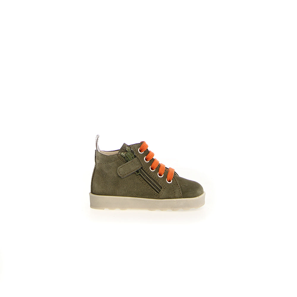 '- ["Falcotto","Kids","Nuovo","Polacco","Scarpe","Toddler","Ultima Taglia"] - Falcotto Evaert Zip Suede Militare Orange - Lupis SRL