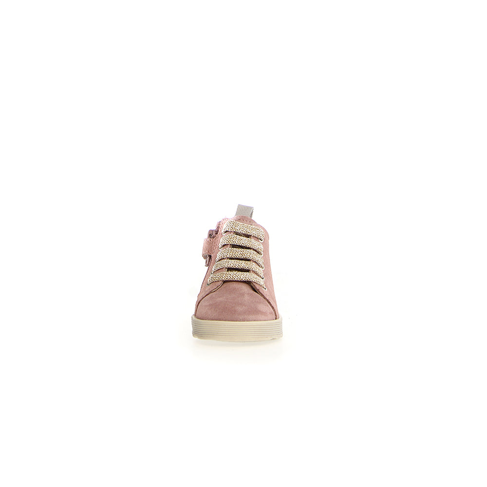 '- ["Falcotto","Kids","Nuovo","Polacco","Scarpe","Toddler"] - Falcotto Evaert Zip Suede Rose Platinum - Lupis SRL