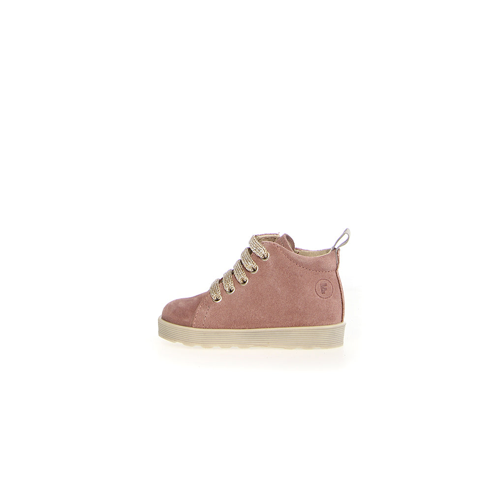 '- ["Falcotto","Kids","Nuovo","Polacco","Scarpe","Toddler"] - Falcotto Evaert Zip Suede Rose Platinum - Lupis SRL