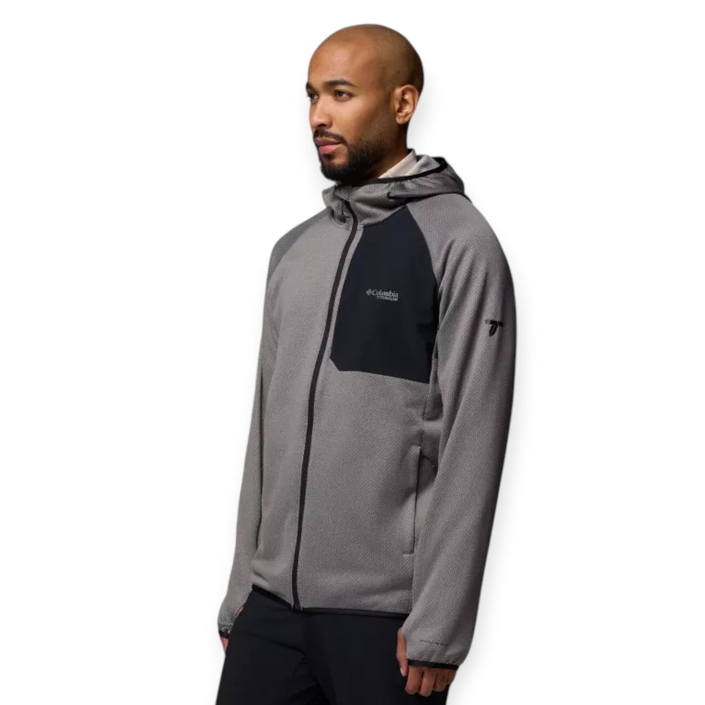 '- ["Abbigliamento","Columbia Sportswear","Felpe","FW25","Uomo"] - Felpa Columbia Sportswear M Triple Canyon Grid Fleece Hooded FZ II Grey 2094973-023 - Lupis SRL