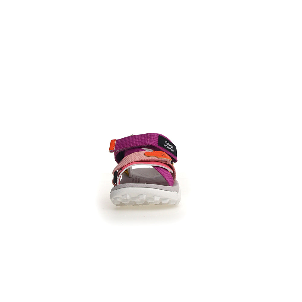 '- ["Flower Mountain","Kids","Sandali","Scarpe"] - Flower Mountain Nazca 2 Junior. Tech E Calf Pink Violet Yellow - Lupis SRL
