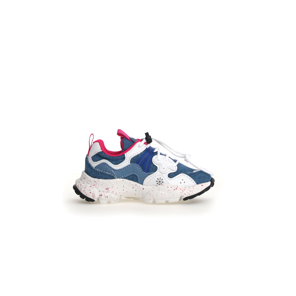'- ["Donna","Flower Mountain","Scarpe","Scarpe sportive"] - Flower Mountain Yamano 3 Junior E Calf Nylon Pepper Sole White Fuxia - Lupis SRL