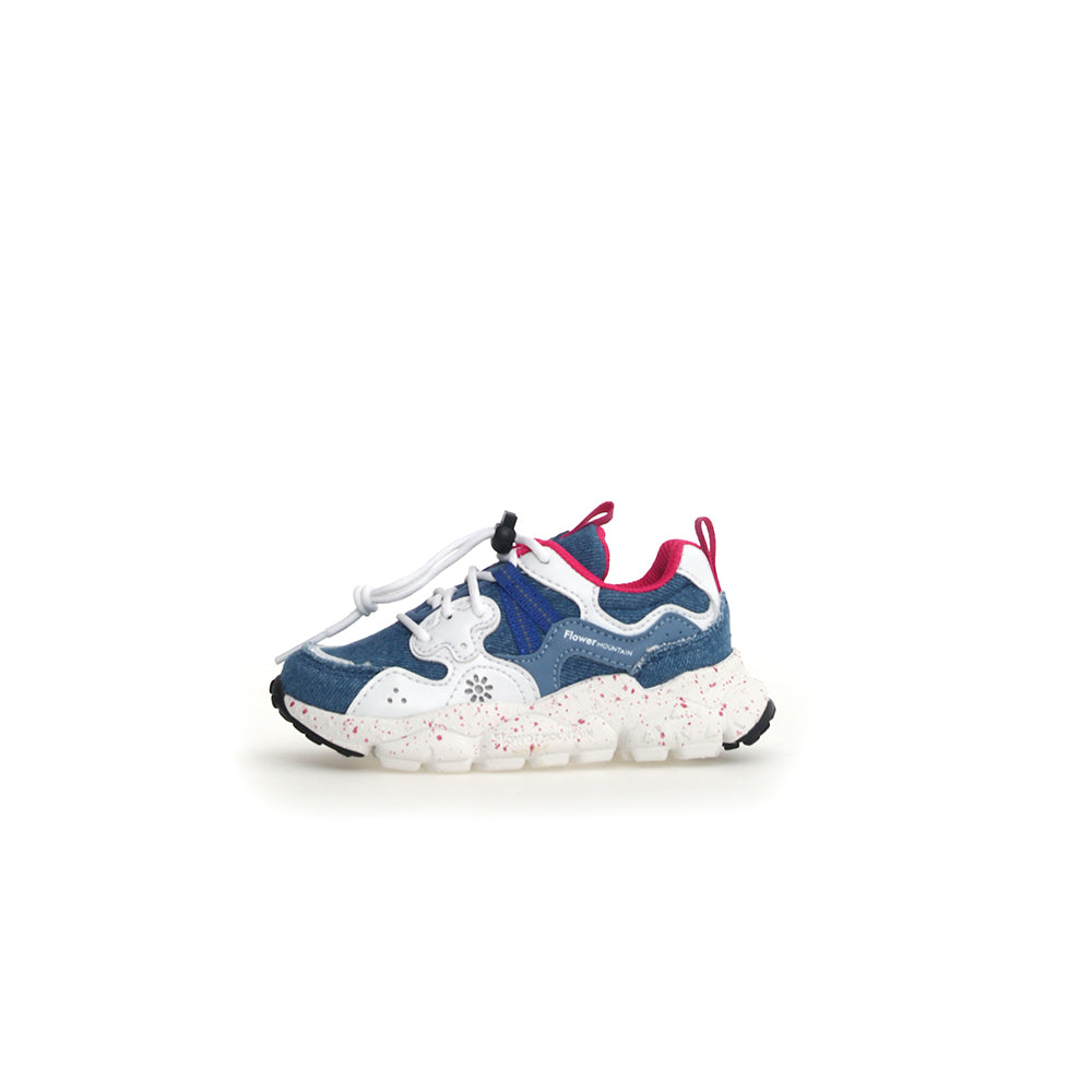 '- ["Donna","Flower Mountain","Scarpe","Scarpe sportive"] - Flower Mountain Yamano 3 Junior E Calf Nylon Pepper Sole White Fuxia - Lupis SRL