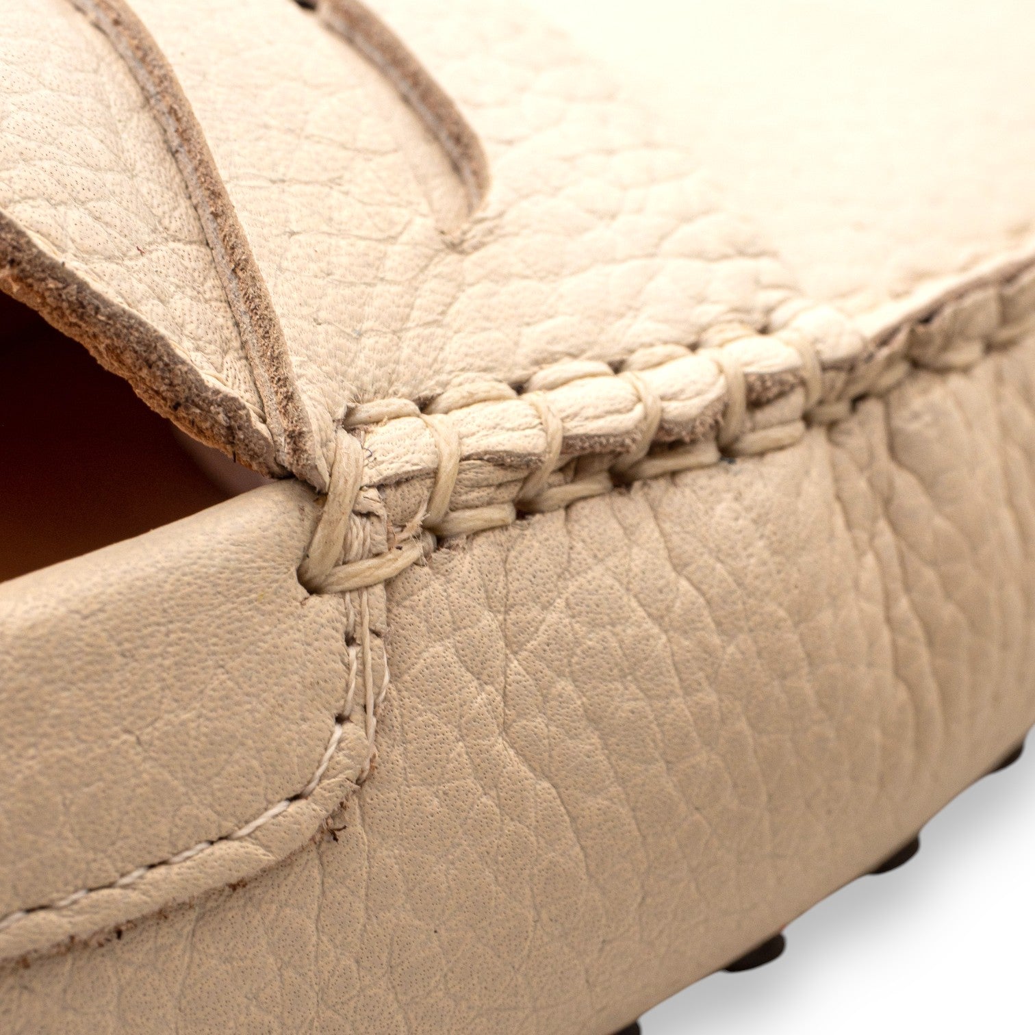 Funny Duck Moccasino Donna Pelle Off White Flotter 6166