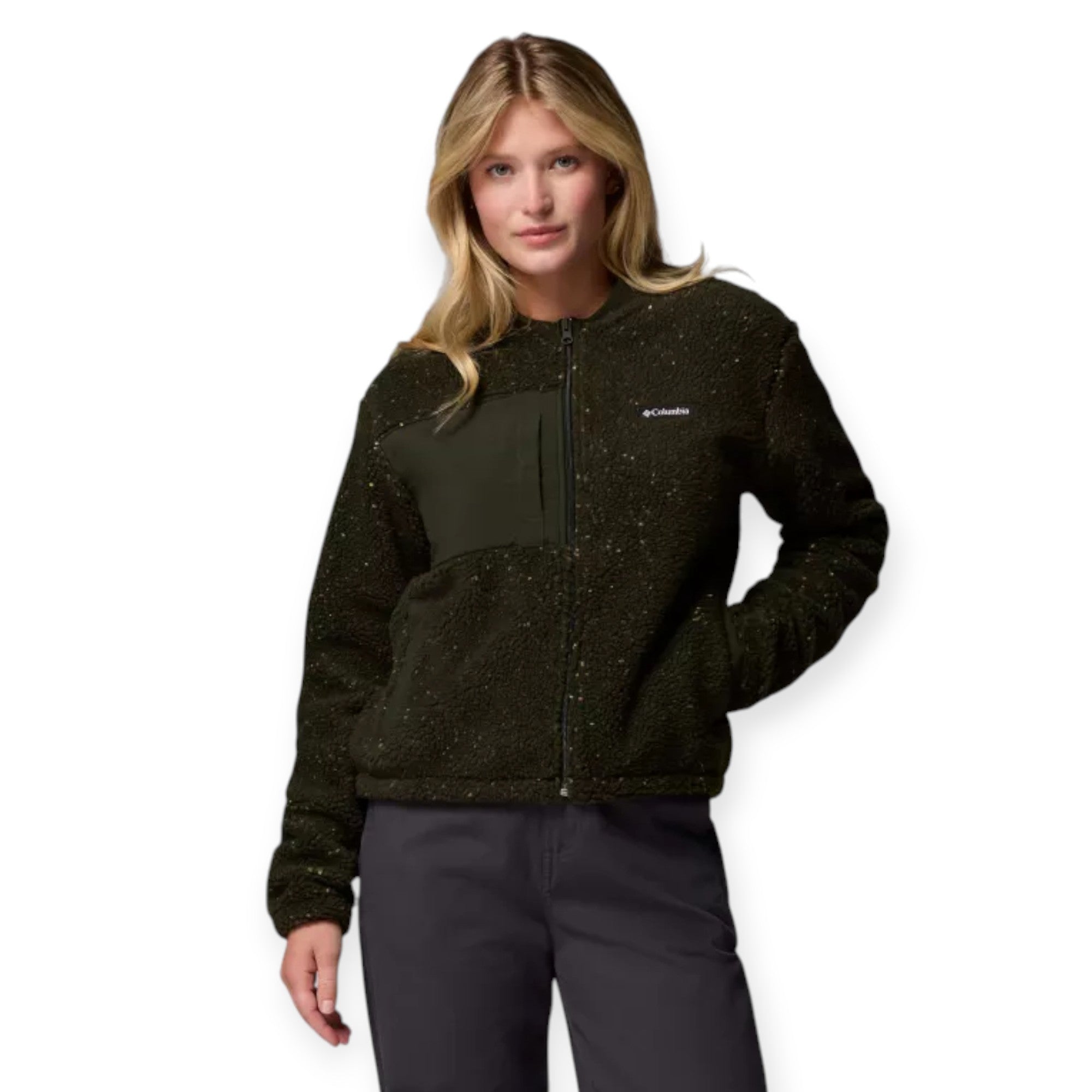 '- ["Abbigliamento","Columbia Sportswear","Donna","FW25","Giacche"] - Giacca Columbia Sportswear W Stellar Path Fleece Bomber Full Zip Greenscape 2136263-366 - Lupis SRL