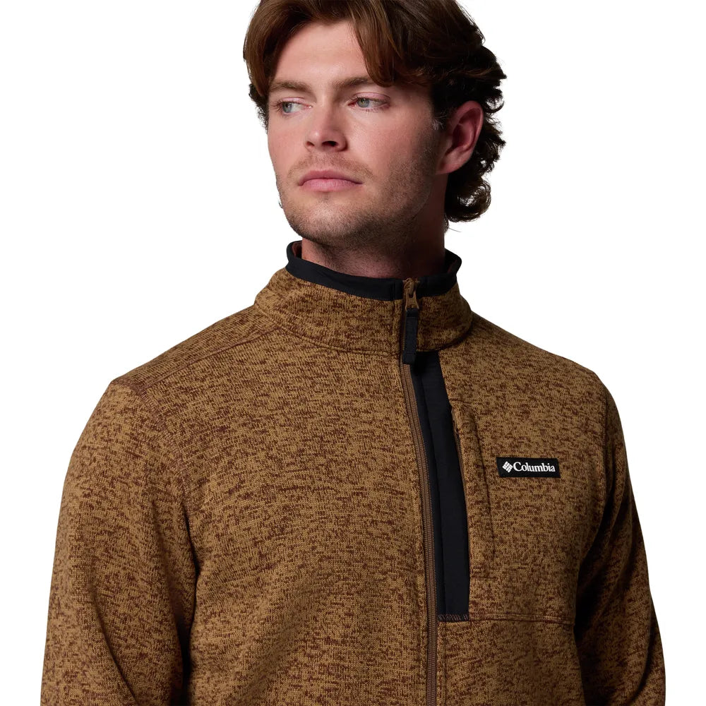 '- ["Abbigliamento","Columbia Sportswear","Felpe","FW25","Giacche","Uomo"] - Pile Columbia Sportswear M Sweater Weather Full Zip Tobacco 2097731-256 - Lupis SRL