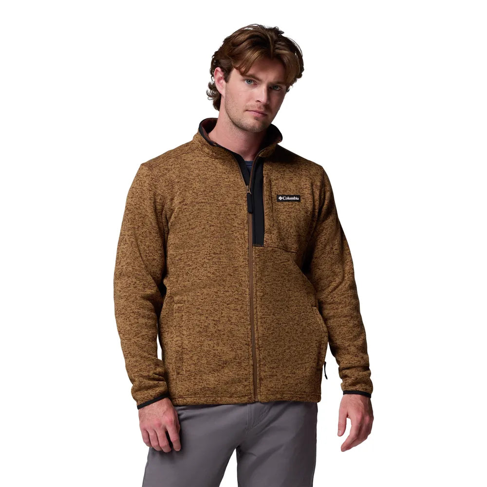 '- ["Abbigliamento","Columbia Sportswear","Felpe","FW25","Giacche","Uomo"] - Pile Columbia Sportswear M Sweater Weather Full Zip Tobacco 2097731-256 - Lupis SRL