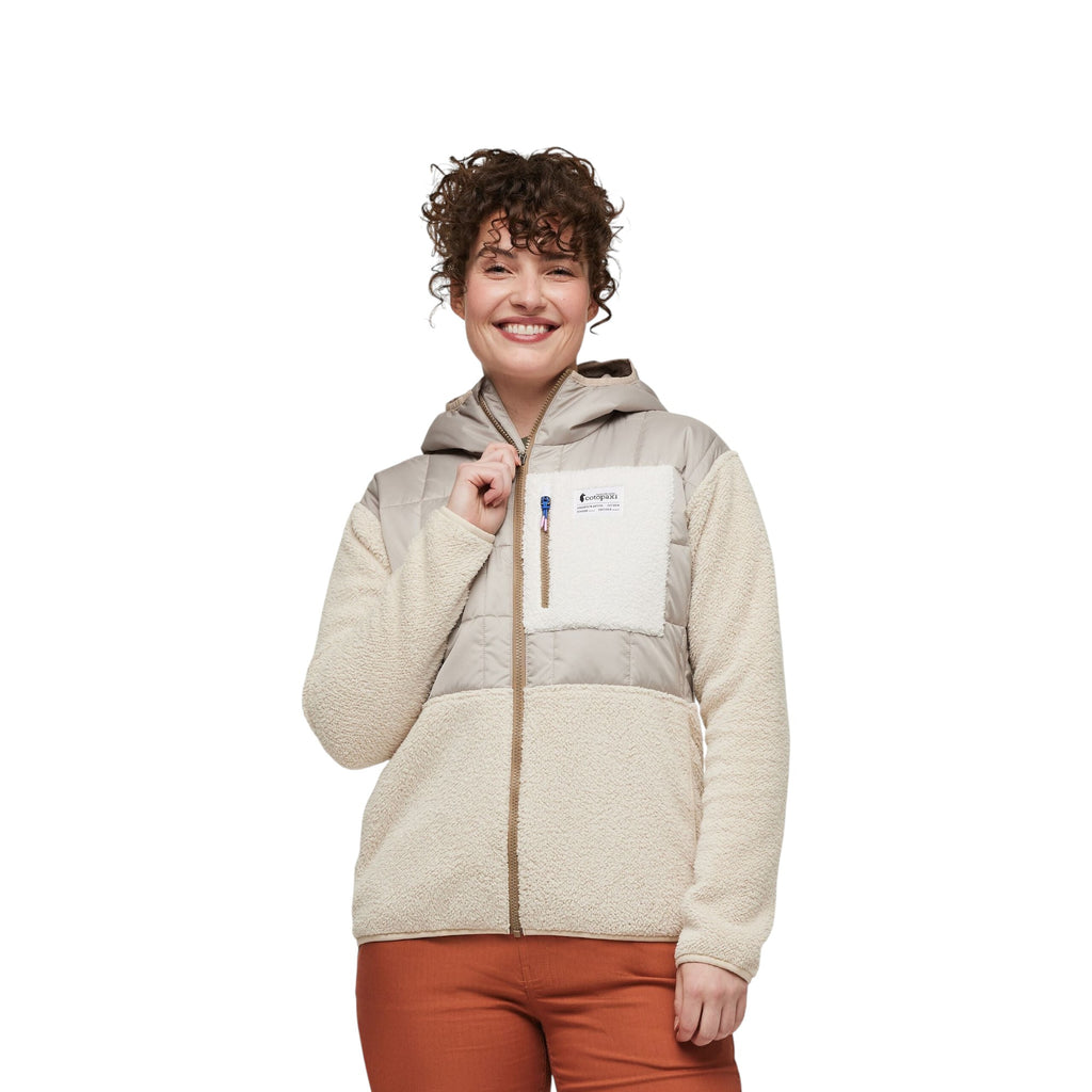 Cotopaxi Women's Jackets Trico Hybrid Hooded Jacked Polyester Oatmeal Cream F21471W82