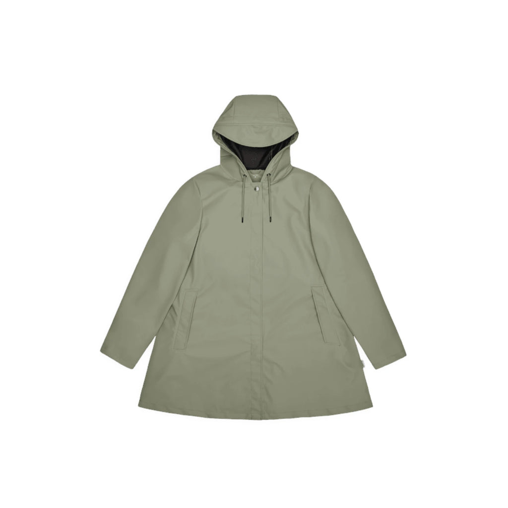 '- ["Abbigliamento","Donna","FW25","Giacche","Rains"] - Giacche Donna Rains A-Line W Jacket(W3) Polyester Drift 18050-DFT - Lupis SRL