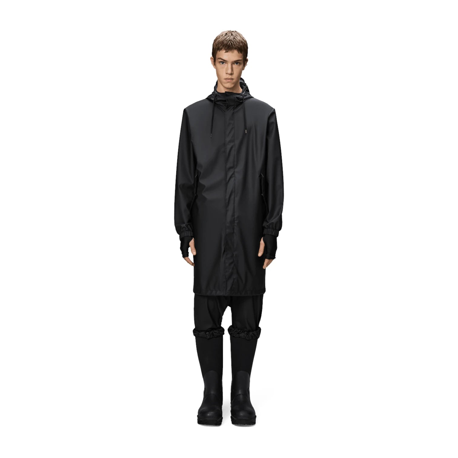'- ["Abbigliamento","Donna","FW25","Giacche","Rains"] - Giacche Donna Rains Fishtail Parka(W3) Polyester Black 18140-BLA - Lupis SRL