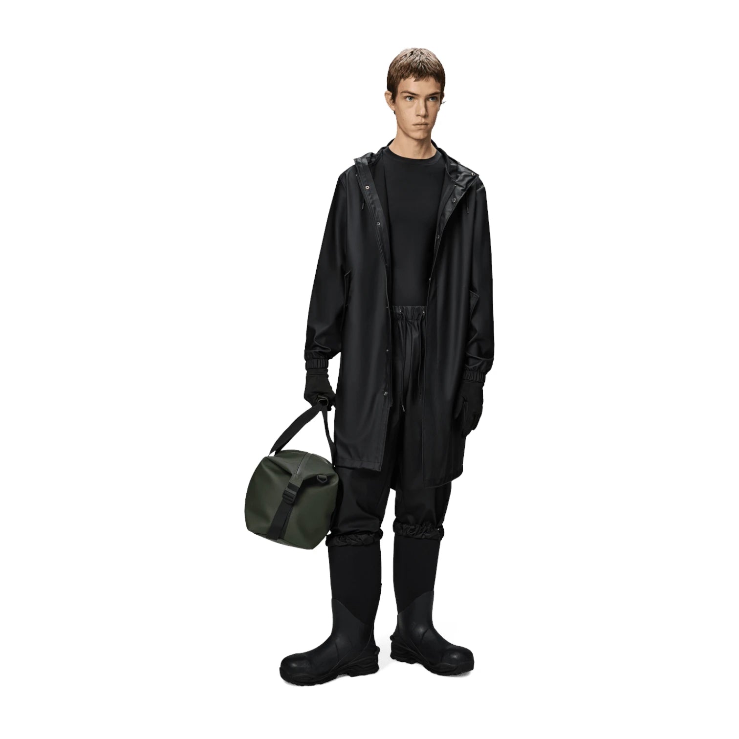 '- ["Abbigliamento","Donna","FW25","Giacche","Rains"] - Giacche Donna Rains Fishtail Parka(W3) Polyester Black 18140-BLA - Lupis SRL