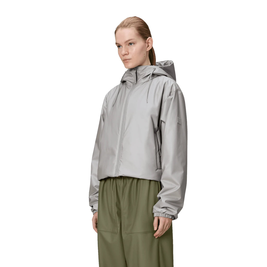 '- ["Abbigliamento","Donna","FW25","Giacche","Rains"] - Giacche Donna Rains Lohja Short Jacket W3T1 Polyester Nimbus 15780 Nbs - Lupis SRL