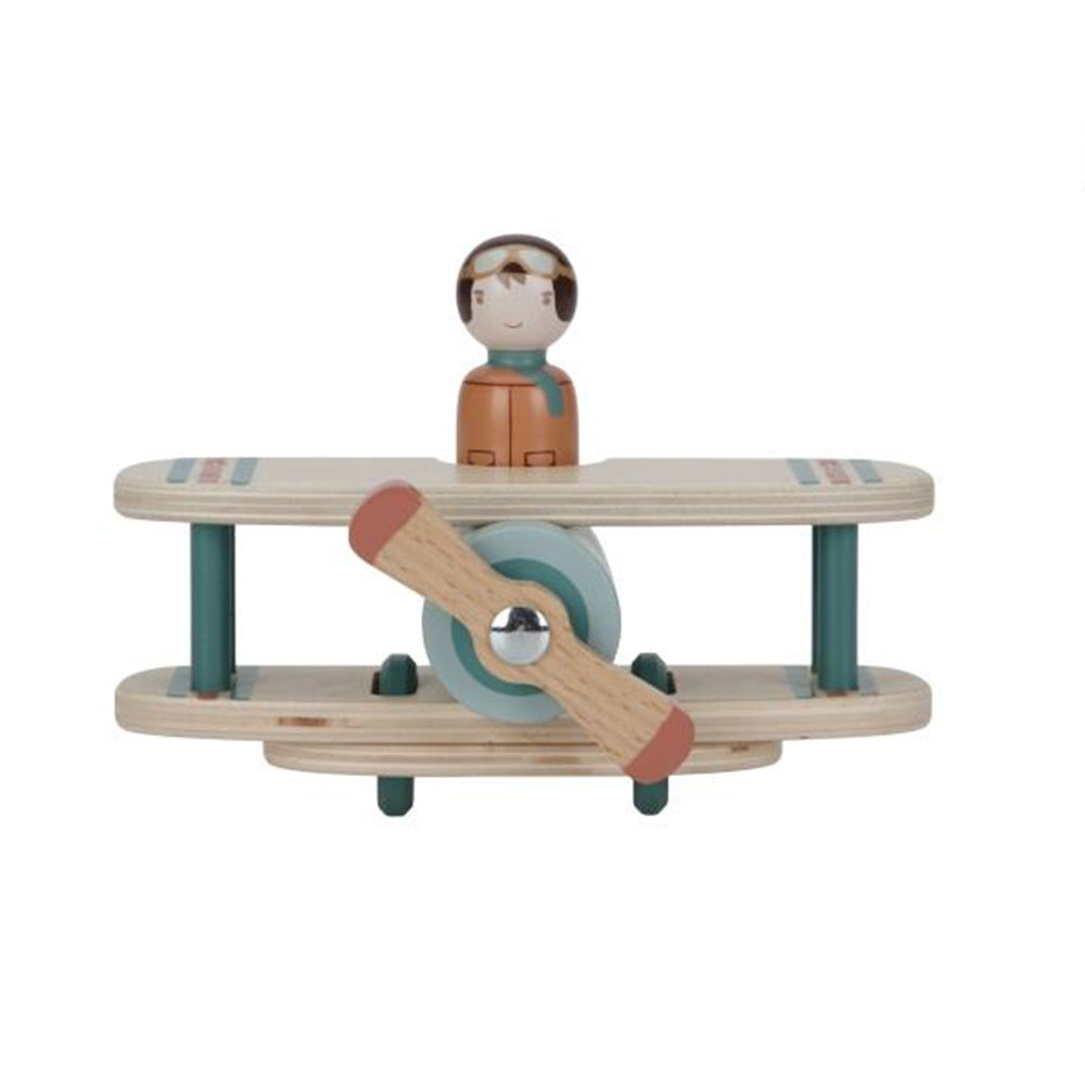 '- ["Accessori","FW25","Giocattoli","Infant","Kids","Little Dutch","Toddler"] - Giocattolo Little Dutch Aeroplanino con personaggio In Legno LD8020 - Lupis SRL