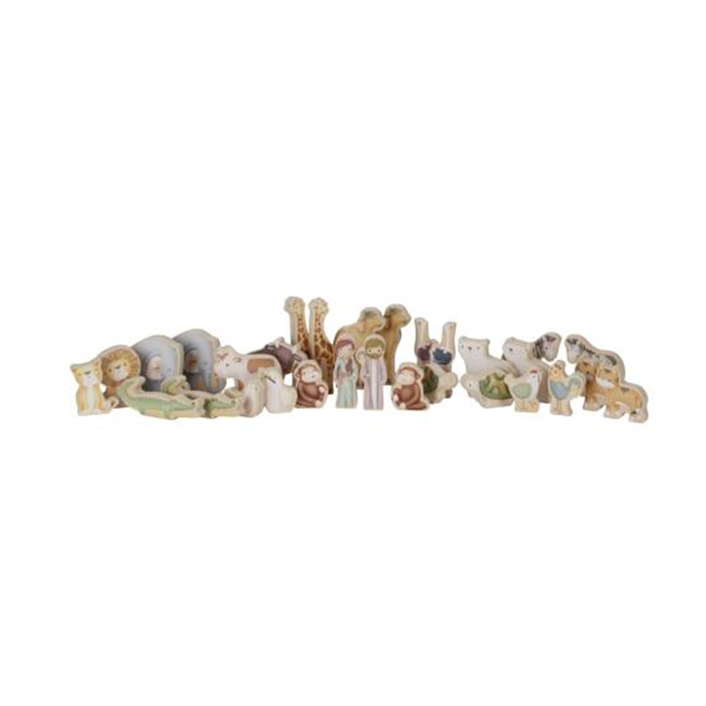 '- ["Accessori","FW25","Giocattoli","Infant","Kids","Little Dutch","Toddler"] - Giocattolo Little Dutch Arca di Noè In Legno LD7055 - Lupis SRL