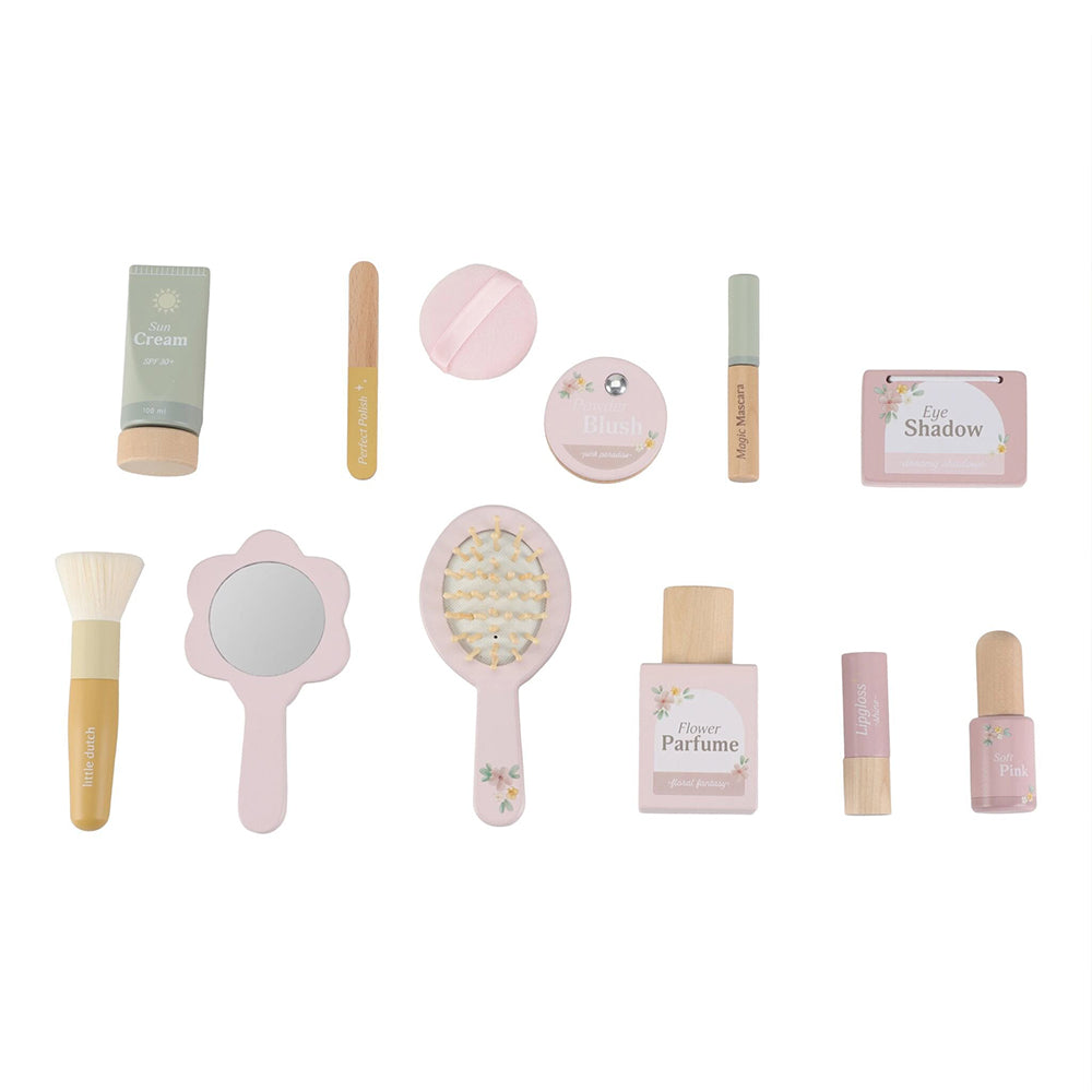 '- ["Accessori","FW25","Giocattoli","Infant","Kids","Little Dutch","Toddler"] - Giocattolo Little Dutch Beauty case e set trucco In Legno LD2515 - Lupis SRL