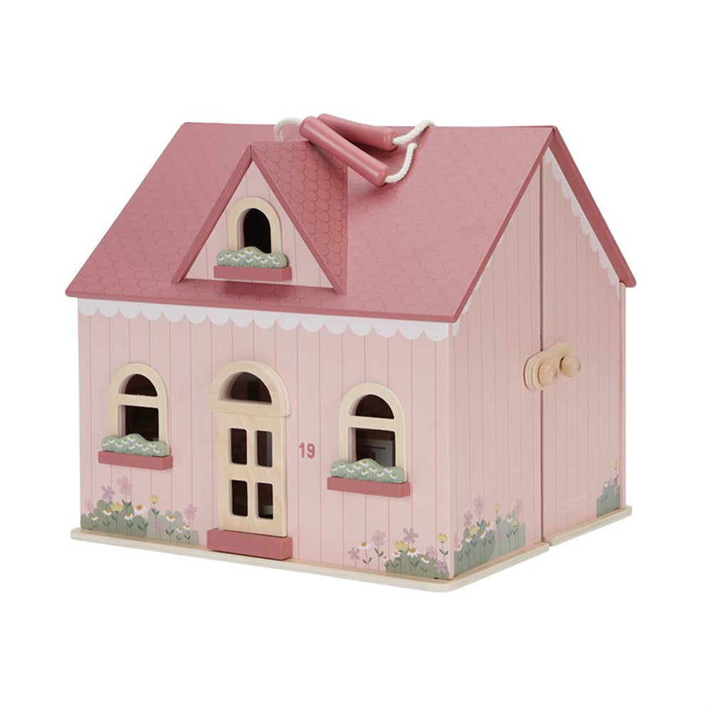 '- ["Accessori","FW25","Giocattoli","Infant","Kids","Little Dutch","Toddler"] - Giocattolo Little Dutch Casa delle bambole portatile In Legno LD7116 - Lupis SRL