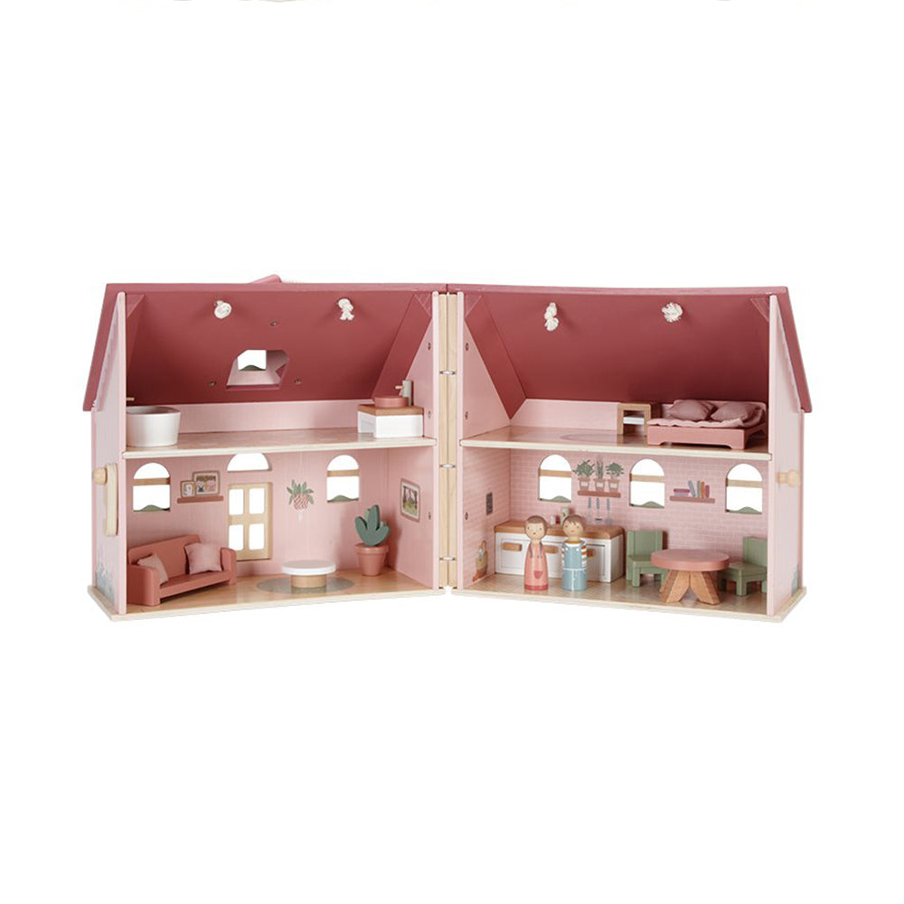 '- ["Accessori","FW25","Giocattoli","Infant","Kids","Little Dutch","Toddler"] - Giocattolo Little Dutch Casa delle bambole portatile In Legno LD7116 - Lupis SRL