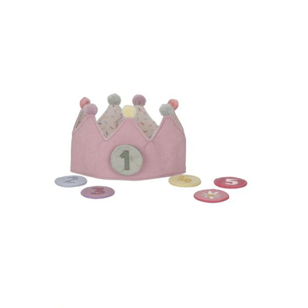 '- ["Accessori","FW25","Giocattoli","Infant","Kids","Little Dutch","Toddler"] - Giocattolo Little Dutch Corona Compleanno con numeri rosa LD4515 - Lupis SRL