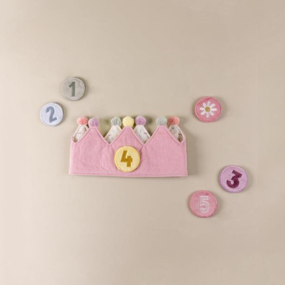 '- ["Accessori","FW25","Giocattoli","Infant","Kids","Little Dutch","Toddler"] - Giocattolo Little Dutch Corona Compleanno con numeri rosa LD4515 - Lupis SRL
