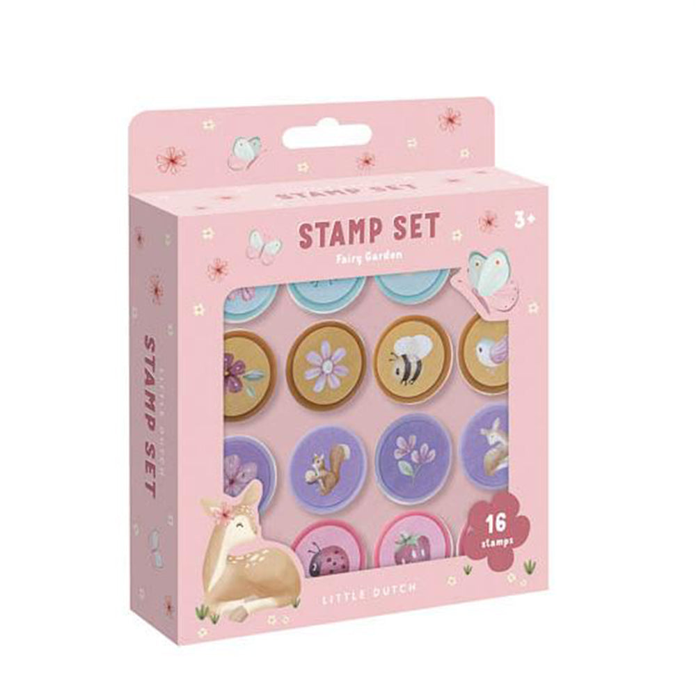 '- ["Accessori","FW25","Giocattoli","Infant","Kids","Little Dutch","Toddler"] - Giocattolo Little Dutch Set da 16 timbri Fairy Garden 126015 - Lupis SRL