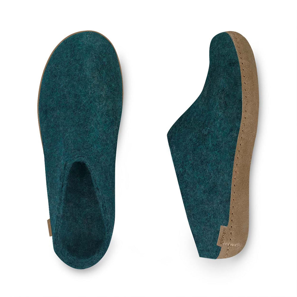 '- Ciabatte, Donna, Glerups, Nuovo, Scarpe, Ultima Taglia, Unisex, Uomo - Glerups Slip-on B-06-00 Ciabatte Petrol - Lupis SRL