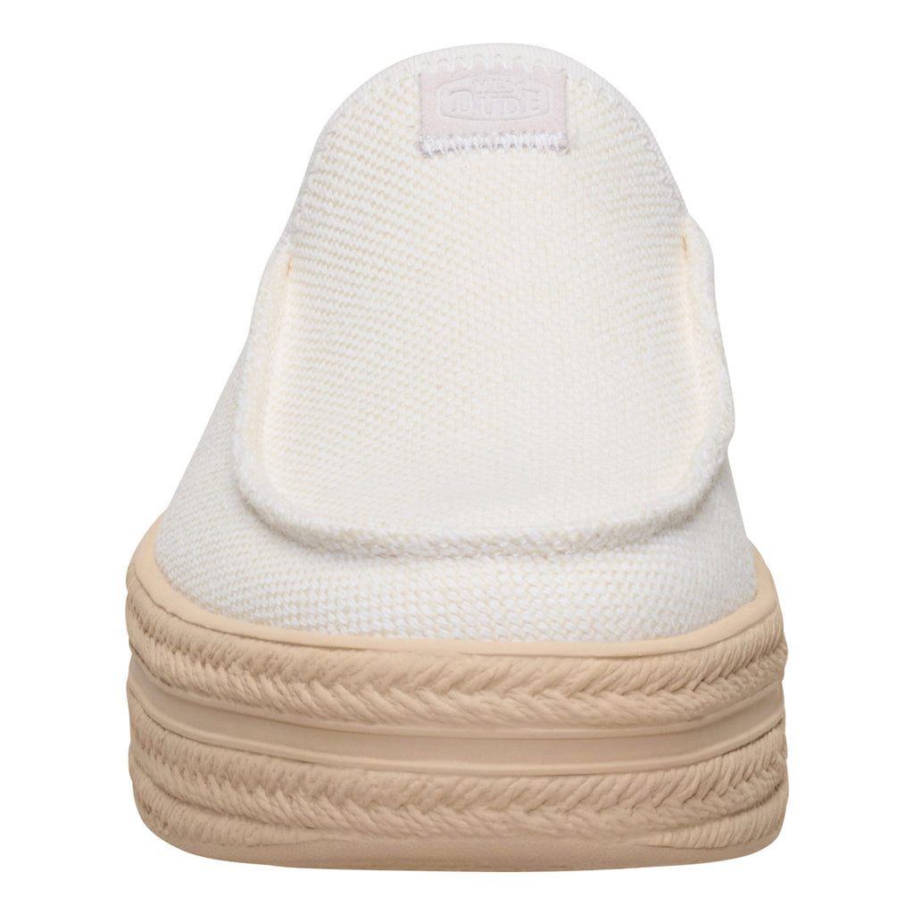 HEYDUDE Women's Austin Lift Espadrille Woven Pink Slip-On 45228-0LA