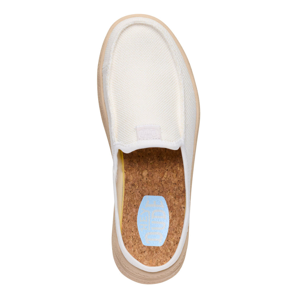 HEYDUDE Women's Austin Lift Espadrille Woven Pink Slip-On 45228-0LA