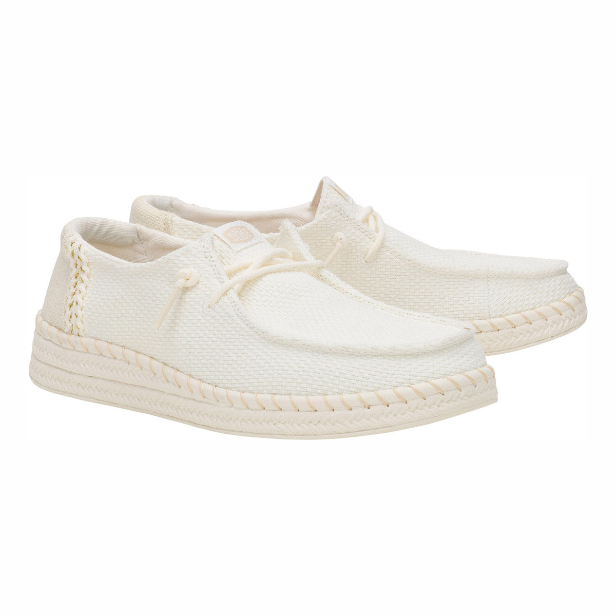 HEYDUDE Slip-On Donna Wendy Espadrille Woven White 43681-1