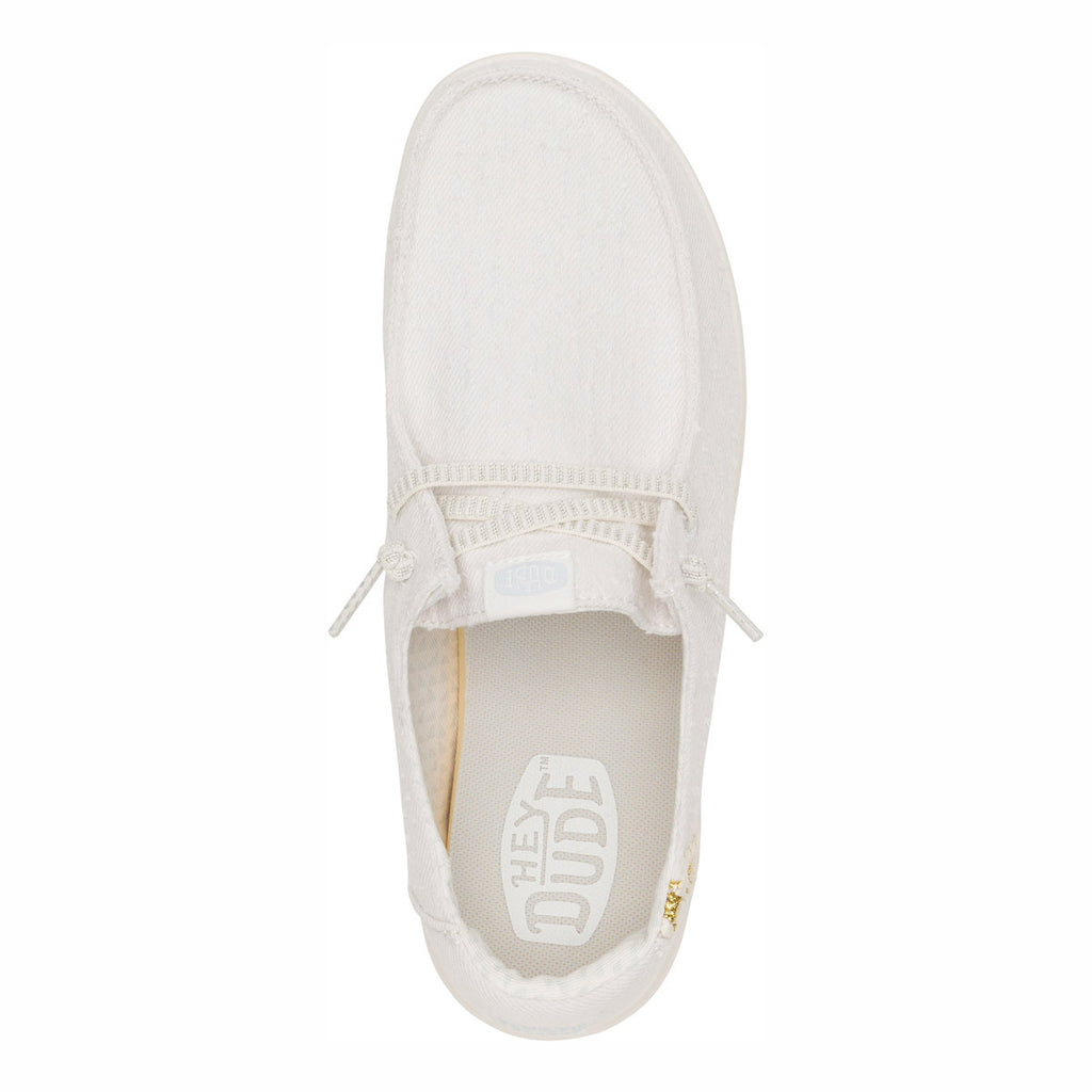 HEYDUDE Slip-On Donna Wendy Espadrille Woven White 43681-1