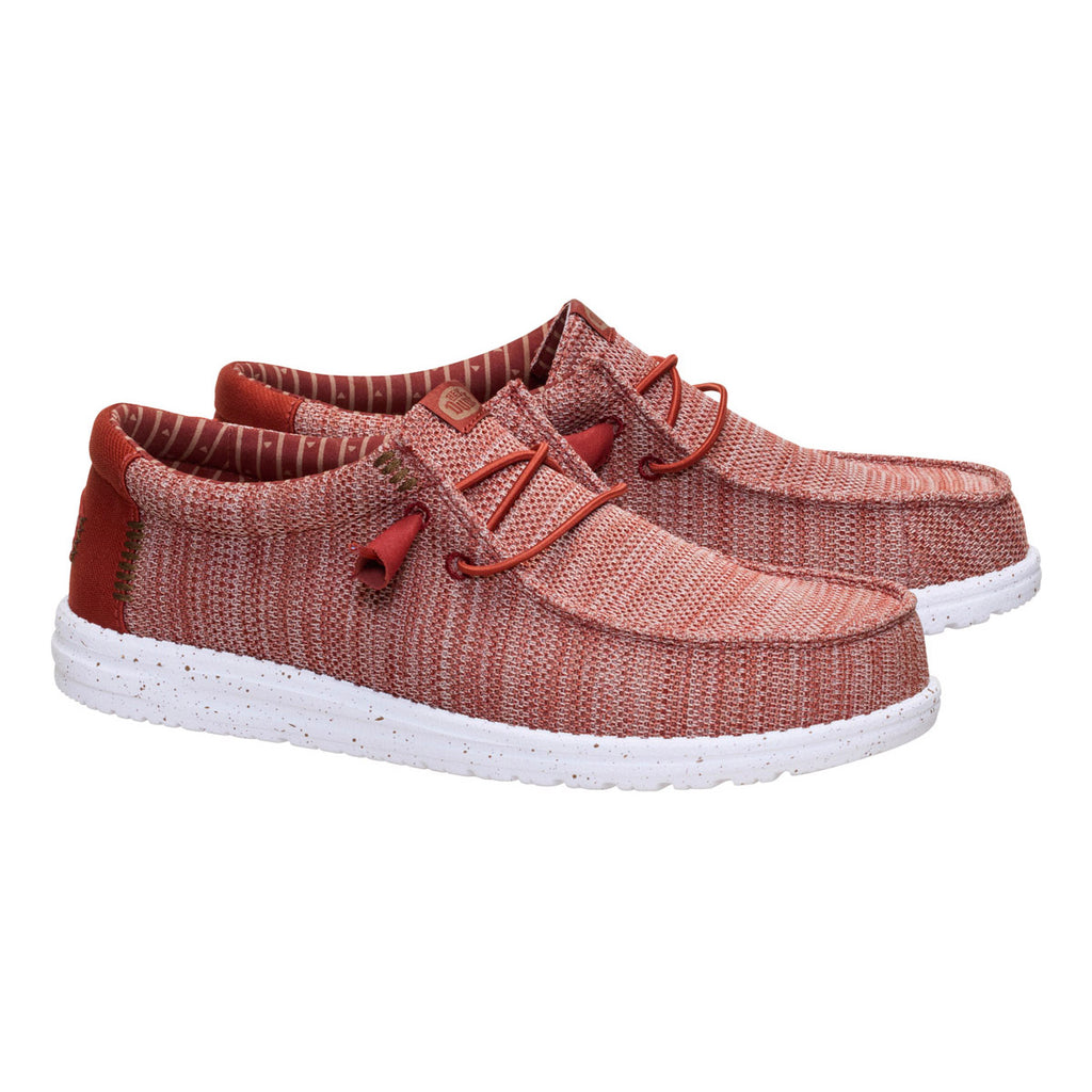 HEYDUDE Unisex Slip-On Wally Stretch Sox Burnt Red Multi 41898-7BI