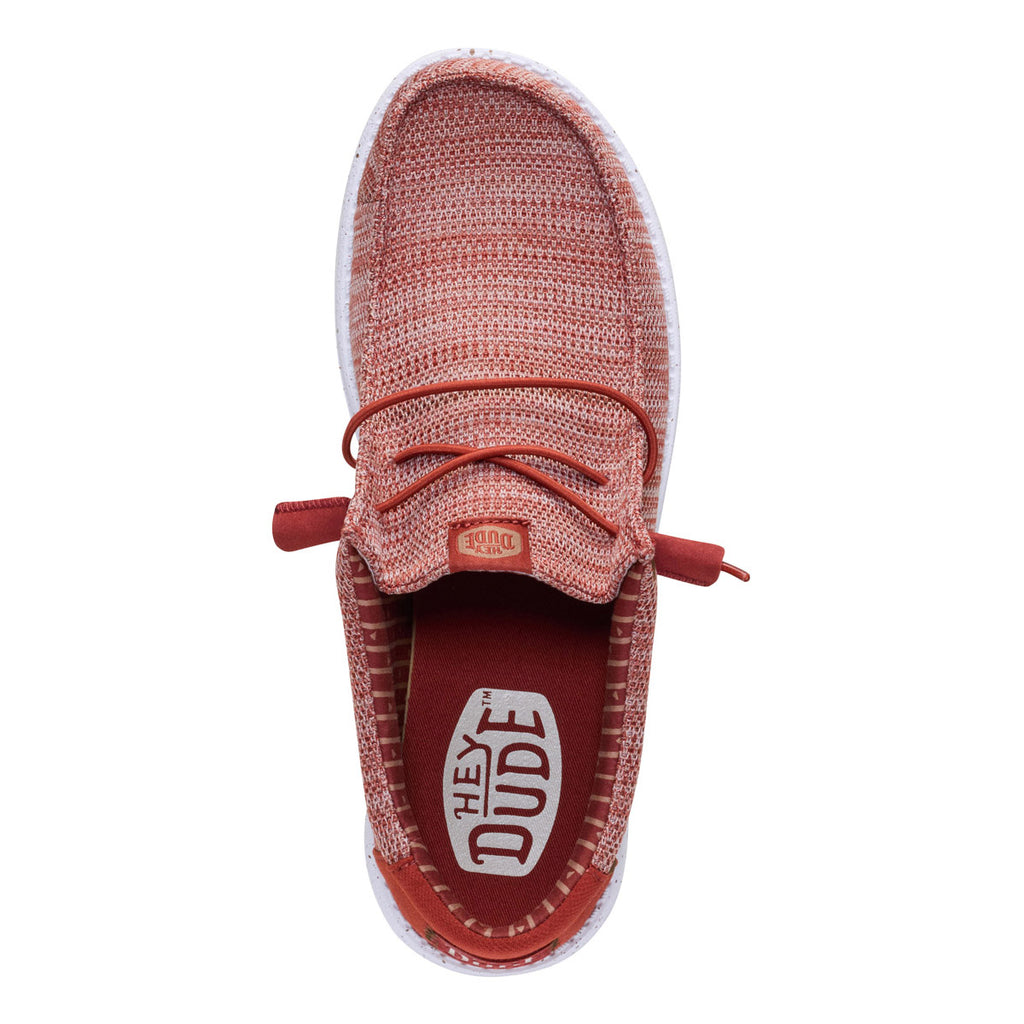 HEYDUDE Unisex Slip-On Wally Stretch Sox Burnt Red Multi 41898-7BI